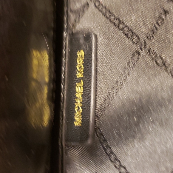 Sold Michael Kors Crossbody Logo MK Brown and Black Purse - Picture 11 of 15